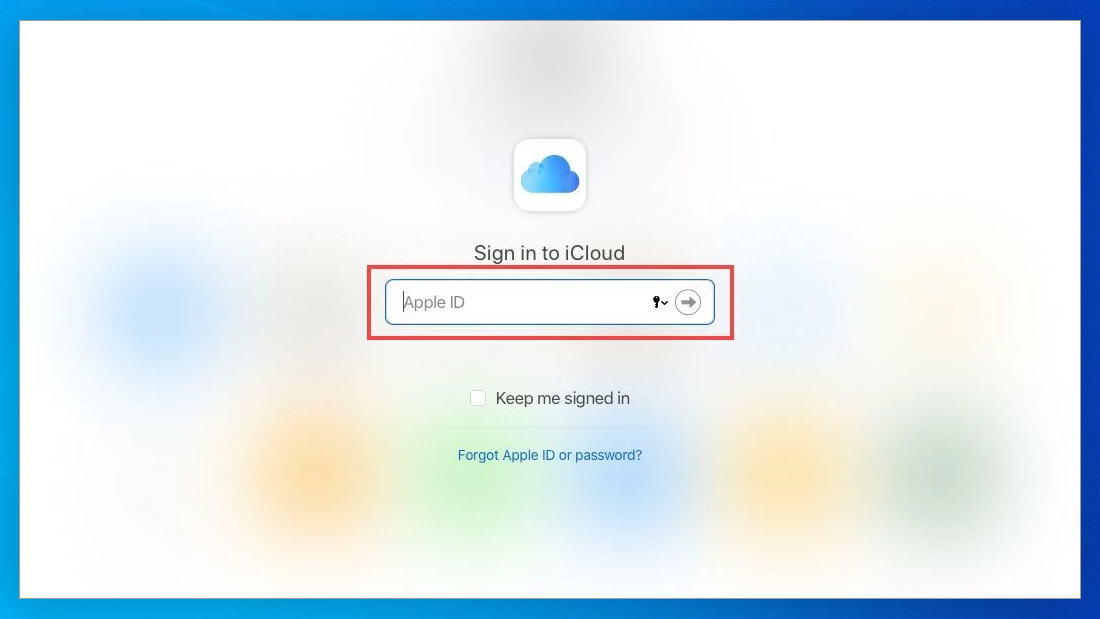 icloud sign in