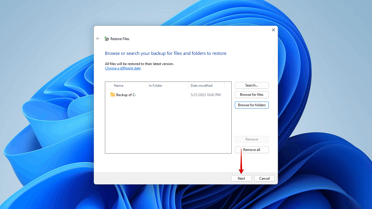 Restoring the lost data.