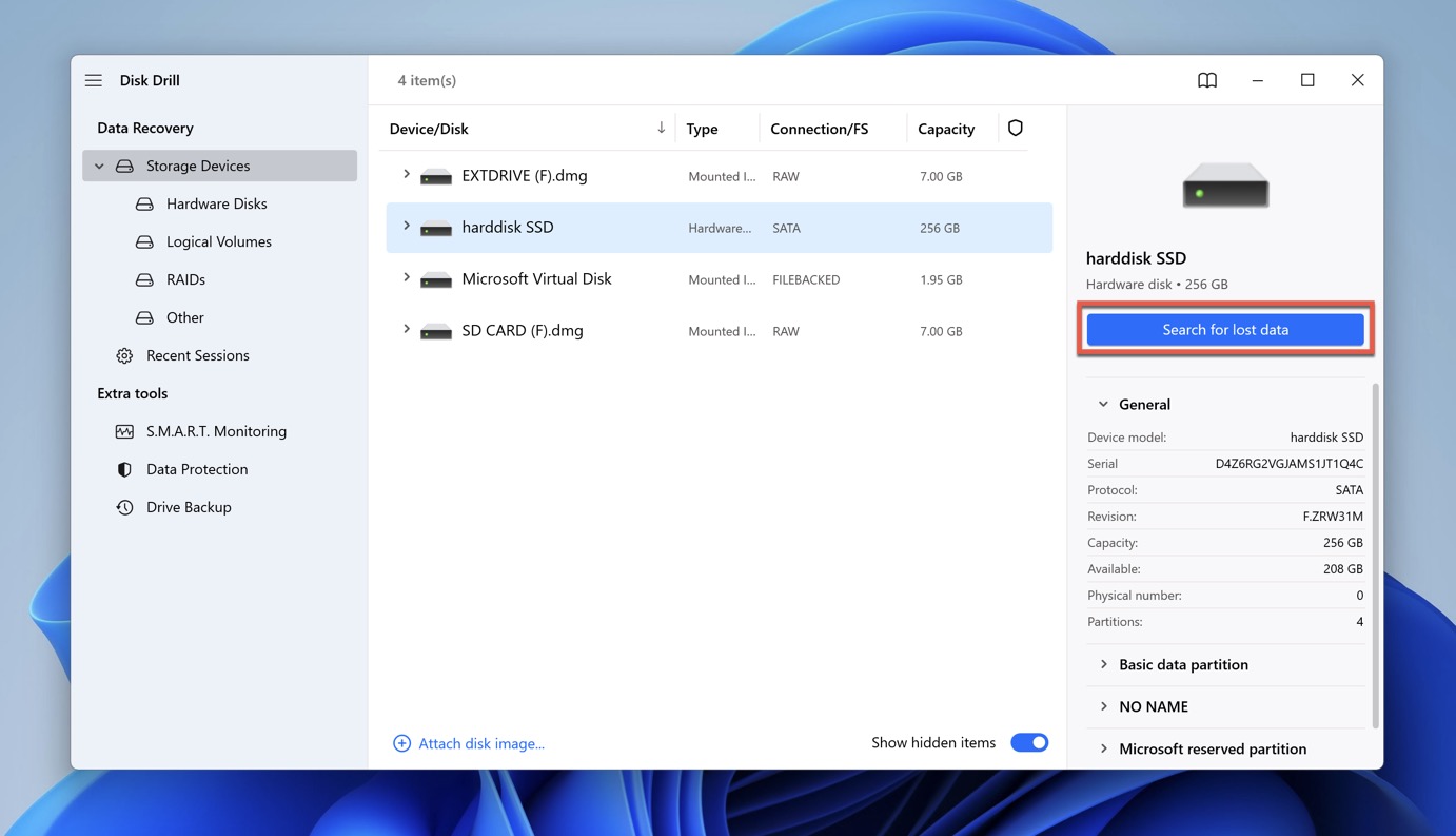 disk drill scan system drive chrome history