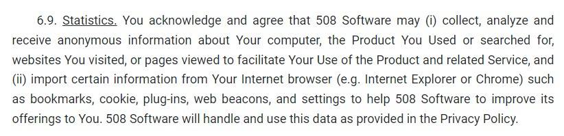 EULA on statistics.